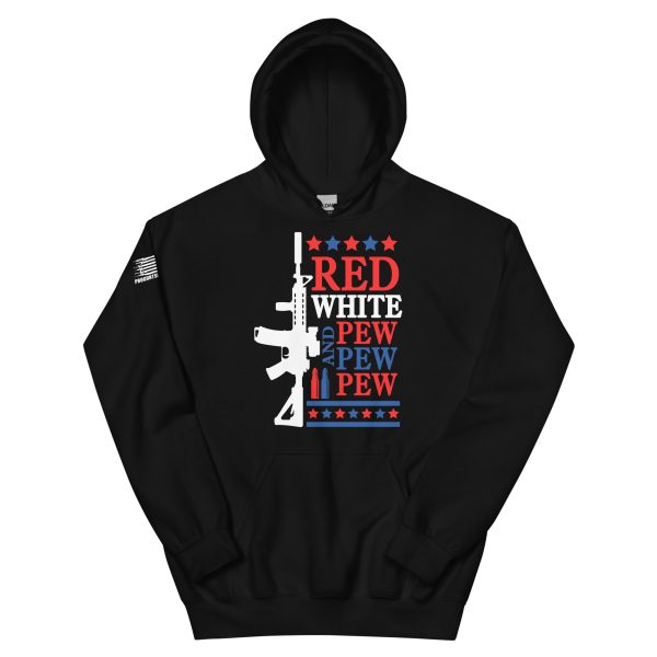 Red white 2nd amendment pro gun Unisex Hoodie