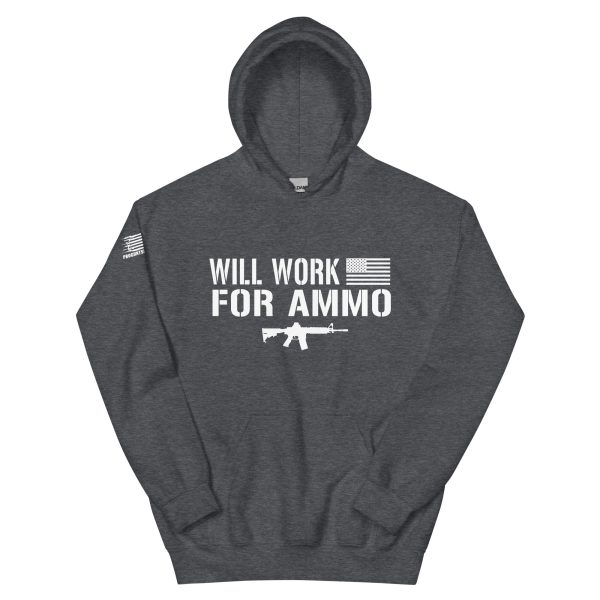 Will work for ammo 2nd amendment pro gun Unisex Hoodie - Image 3