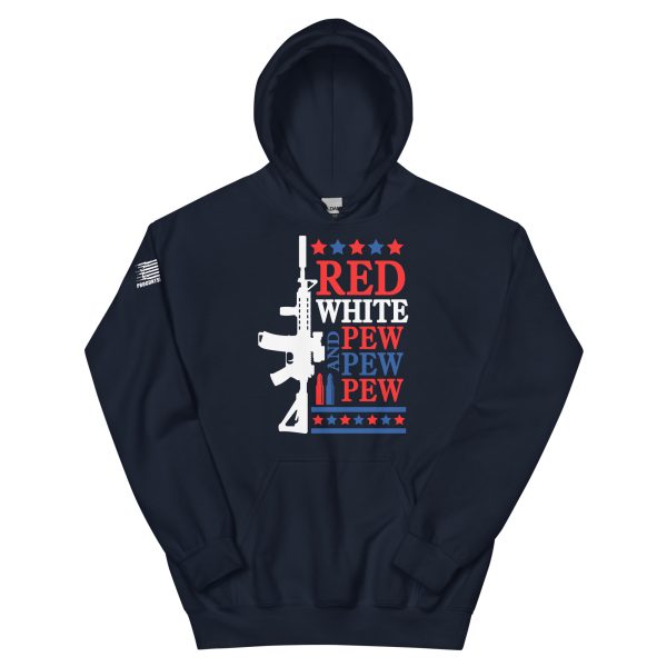 Red white 2nd amendment pro gun Unisex Hoodie - Image 3