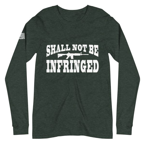 Shall not be infringed 2nd amendment pro gun Unisex Long Sleeve Tee - Image 3