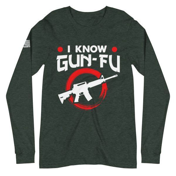 Gun-fu 2nd amendment pro gun Unisex Long Sleeve Tee - Image 3