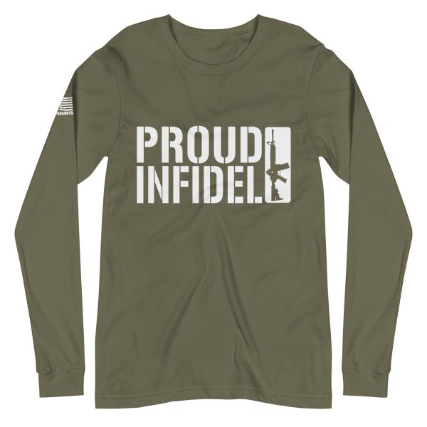 Proud Infidel 2nd amendment pro gun Unisex Long Sleeve Tee - Image 5