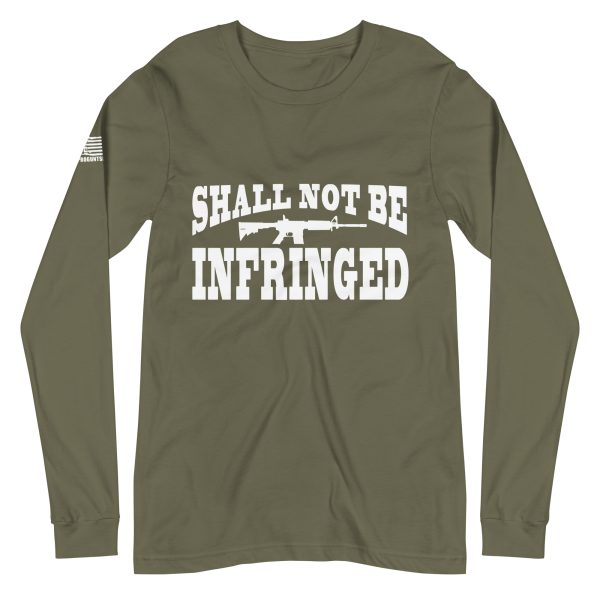 Shall not be infringed 2nd amendment pro gun Unisex Long Sleeve Tee - Image 5