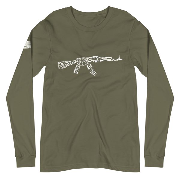 AK47 2nd amendment pro gun Unisex Long Sleeve Tee - Image 5
