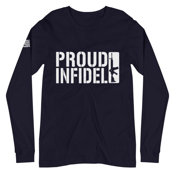 Proud Infidel 2nd amendment pro gun Unisex Long Sleeve Tee - Image 2
