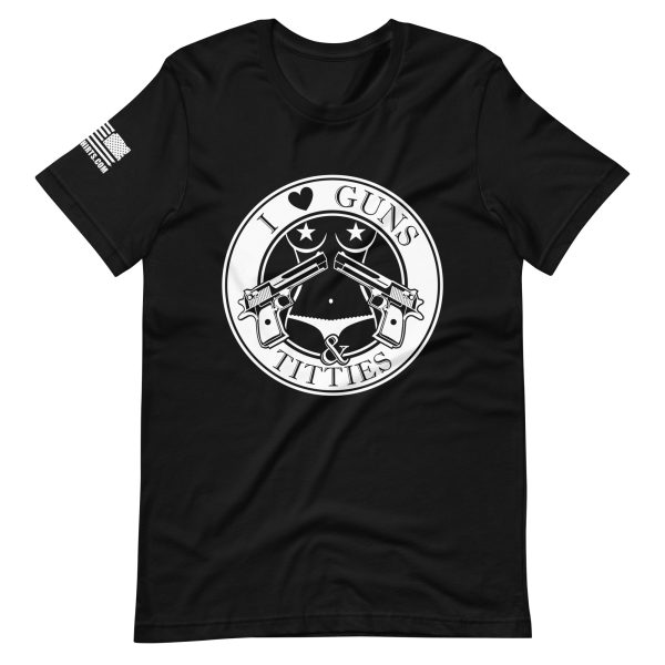 I love guns and titties 2nd amendment pro gun Unisex t-shirt
