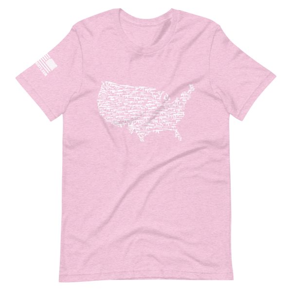 USA map 2nd amendment pro gun Unisex t-shirt - Image 6
