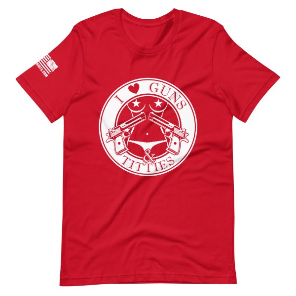 I love guns and titties 2nd amendment pro gun Unisex t-shirt - Image 3